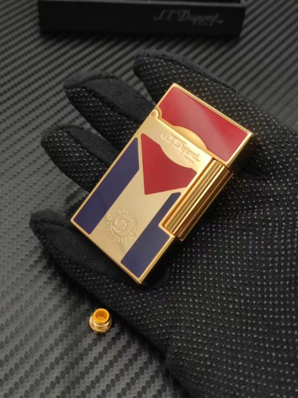 French S.T. Dupont Cigar Club Solid Copper Ligne 2 Lighter - 图片 3