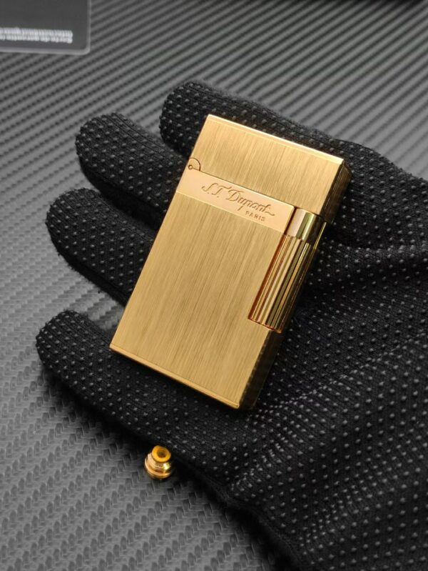 ST Dupont Generation 2 Brushed Silver Solid Brass Flint Resonant Sound Lighter - 图片 7