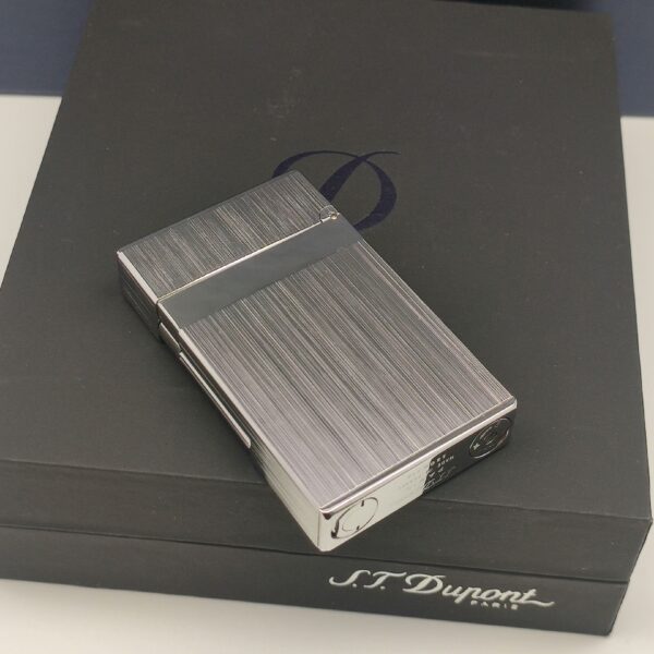 ST Dupont Generation 2 Brushed Silver Solid Brass Flint Resonant Sound Lighter - 图片 2